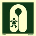 CHILDS LIFEJACKET  (15x15cm) Phot.Vin. IMO sign 104061 / LSS010