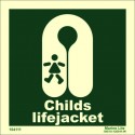 CHILD`S LIFEJACKET  (15x15cm) Phot.Vin. IMO sign 104111 / LSS010