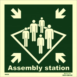 ASSEMBLY STATION  (30x30cm) Phot.Vin. IMO sign 104124 / MES001