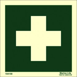 FIRST AID  (15x15cm) Phot.Vin. IMO sign 104150 / EES001
