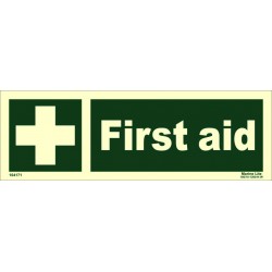 FIRST AID  (10x30cm) Phot.Vin. IMO sign 104171 / EES001
