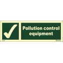 POLLUTION CONTROL EQUIPMENT  (10x30cm) Phot.Vin. IMO sign 104181