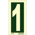 NUMBER 1  (15x7,5cm) Phot.Vin. IMO sign 104201