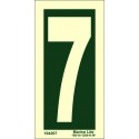 NUMBER 7  (15x7,5cm) Phot.Vin. IMO sign 104207