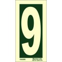 NUMBER 9  (15x7,5cm) Phot.Vin. IMO sign 104209
