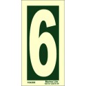 NUMBER 6  (30x15cm) Phot.Vin. IMO sign 104246