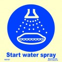 START WATER SPRAY  (15x15cm) Phot.Vin. IMO sign 105107 / MSS029