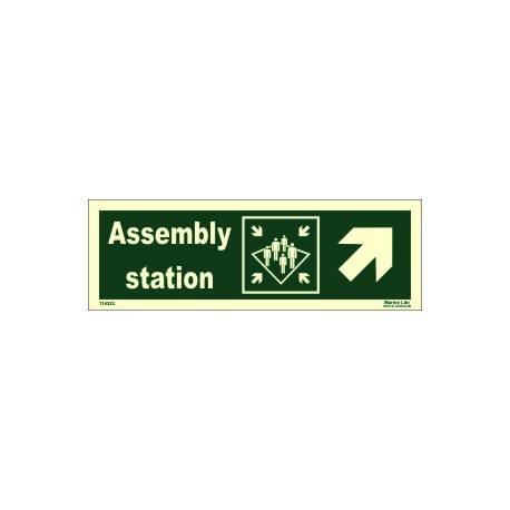 ASSEMBLY STATION SIDE RIGHT UP  (10x30cm) Phot.Vin. IMO sign 114323