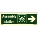 ASSEMBLY STATION SIDE RIGHT  (10x30cm) Phot.Vin. IMO sign 114325
