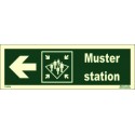 MUSTER STATION SIDE LEFT  (10x30cm) Phot.Vin. IMO sign 114334