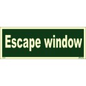 ESCAPE WINDOW  (10x30cm) Phot.Vin. IMO sign 114344