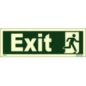 EXIT/RUN MAN RIGHT  (10x30cm) Phot.Vin. IMO sign 114411