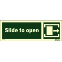 SLIDE TO OPEN RIGHT  (10x30cm) Phot.Vin. IMO sign 114483 / MES004 