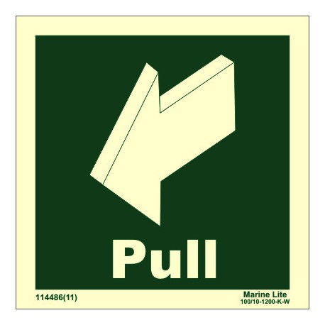 PULL DOWN SIDE LEFT  (15x15cm) Phot.Vin. IMO sign 114486