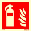 FIRE EXTINGUISHER  (15x15cm) Phot.Vin. IMO sign 146100 / FES001