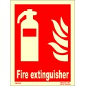 FIRE EXTINGUISHER  (20x15cm) Phot.Vin. IMO sign 146120 / FES001