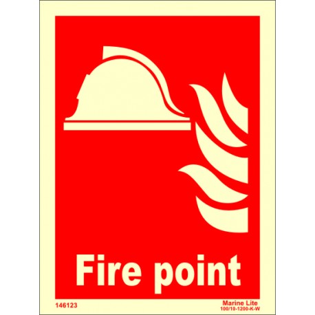 FIRE POINT   (15x20cm) Phot.Vin. IMO sign 146123 / FES003