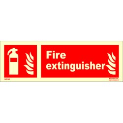 FIRE EXTINGUISHER  (10x30cm) Phot.Vin. IMO sign 146140