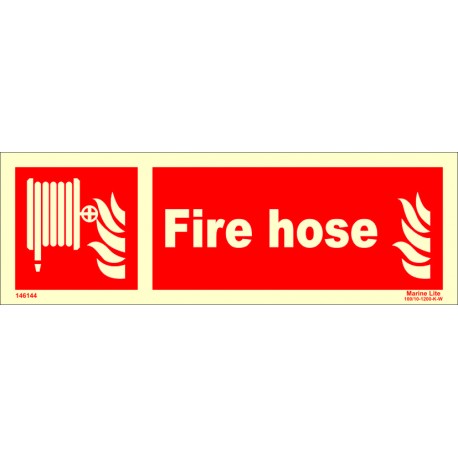FIRE HOSE  (10x30cm) Phot.Vin. IMO sign 146144