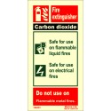 FIRE EXTINGUISHER CO2  (20x10cm) Phot.Vin. IMO sign 146433