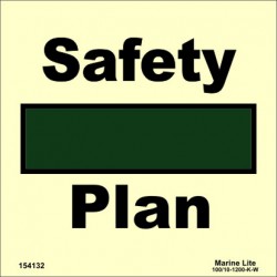 SAFETY PLAN  (15x15cm) Phot.Vin. IMO sign 154132 / SIS002