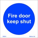 FIRE DOOR KEEP SHUT  (15x15cm) Phot.Vin. IMO sign 195814