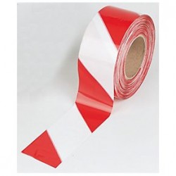 Red White Not Adhesive Barrier tape  (8cmx200m) Ref. 750309