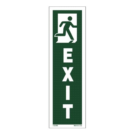 EXIT MAN RUN.RIGHT (25x7,5cm) IMO sign 132386TV