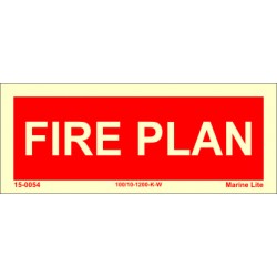 FIRE PLAN  (6x15cm) Phot.Vin. IMO sign 150054