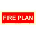 FIRE PLAN  (6x15cm) Phot.Vin. IMO sign 150054