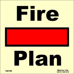 FIRE CONTROL PLAN  (15x15cm) Phot.Vin. IMO sign 156796/6001 / SIS001