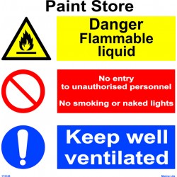 PAINT STORE  (30x30cm) White Vin. IMO sign 173126WV