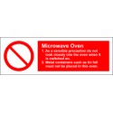 MICROWAVE OVEN  (10x30cm) White Vin. IMO sign 178618WV