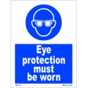 EYE PROTECTION MUST BE WORN  (20x15cm) White Vin. IMO sign 195712WV