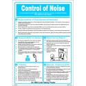 Póster CONTROL OF NOISE  (45x32cm) White Vin. IMO symbol 221572WV