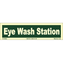 EYE WASH STATION  (4x15cm) Phot.Vin. IMO sign 10-0662