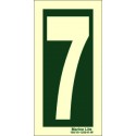 NUMBER 7  (30x15cm) Phot.Vin. IMO sign 104247