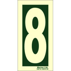 NUMBER 8  (30x15cm) Phot.Vin. IMO sign 104248
