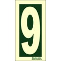 NUMBER 9  (30x15cm) Phot.Vin. IMO sign 104249