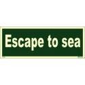 ESCAPE TO SEA (15x40cm) Phot.Vin. IMO sign 114341