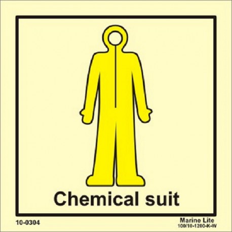 Chemical Suit (15x15cm) Phot.Vin. IMO sign 10-0304