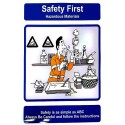 THINK SAFETY- HAZARDOUS MATERIALS (40x30cm) Safety poster TSBM74WV/ 221103