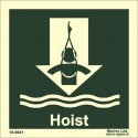 HOIST (15x15cm) Phot.Vin. IMO sign 10-0641