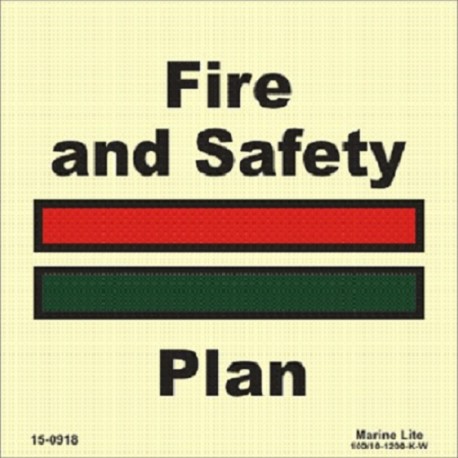 Fire & Safety Plan (15X15) Photol. Vin IMO sign 15-0918