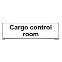 Señal IMO SALA DE CONTROL DE CARGA (10x30cm) vinilo blanco autoadhesivo 212878WV