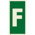 LETTER F  (15x7,5cm) Phot.Vin. IMO sign 104215