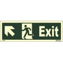 EXIT MAN RUNNING UP ARROW SIDE LEFT  (15x40cm) Phot.Vin. IMO sign 114402(13)
