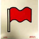 FLAG RED  (15x15cm) Phot.Vin. IMO sign 150723