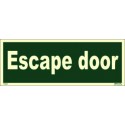 ESCAPE DOOR (15x40cm) Phot.Vin. IMO sign 114343