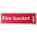 FIRE BUCKET  (10x30cm) Phot.Vin. IMO sign 230303